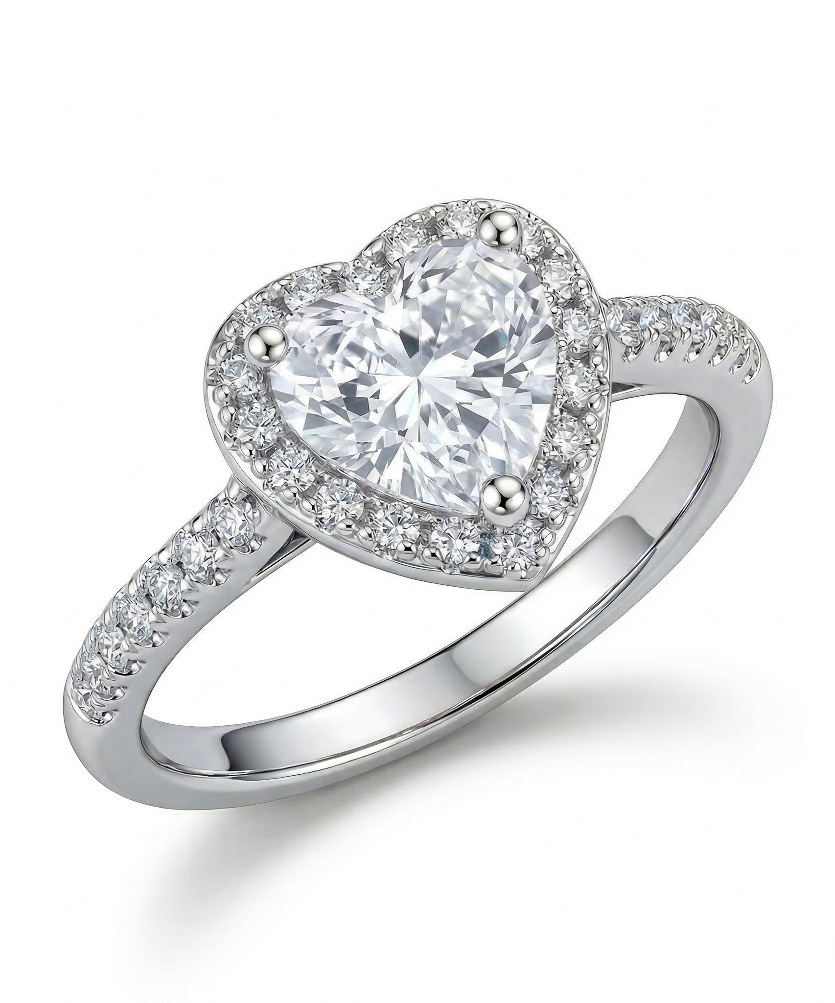 Divine Love Peach Heart Ring