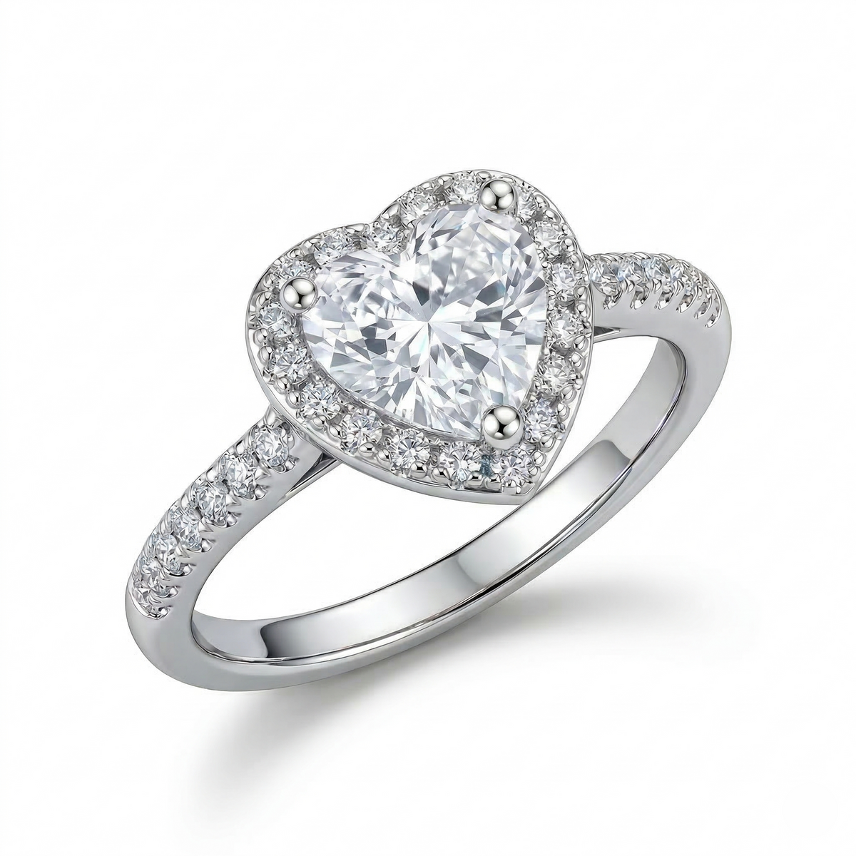 Divine Love Peach Heart Ring