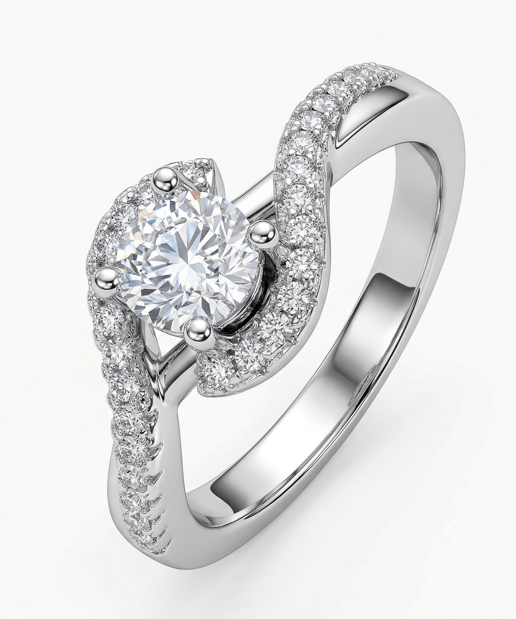 Frosted Twist Ring