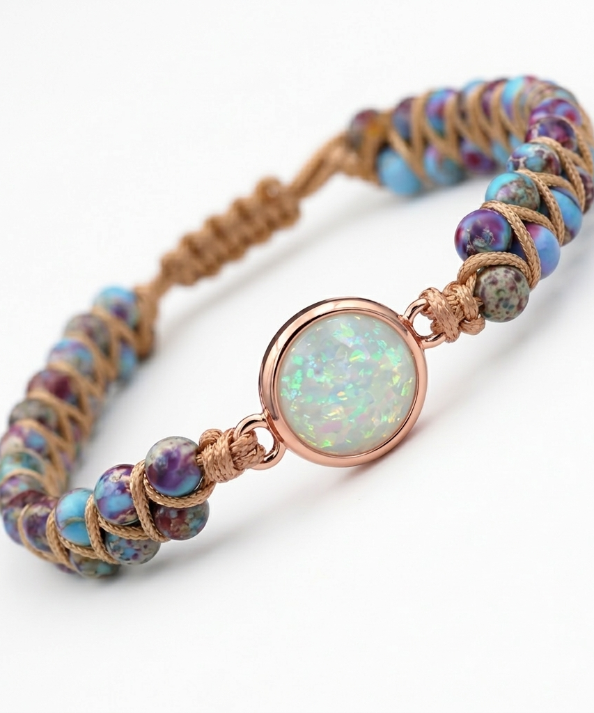 Natural & Exquisite Round Crystal Bracelet