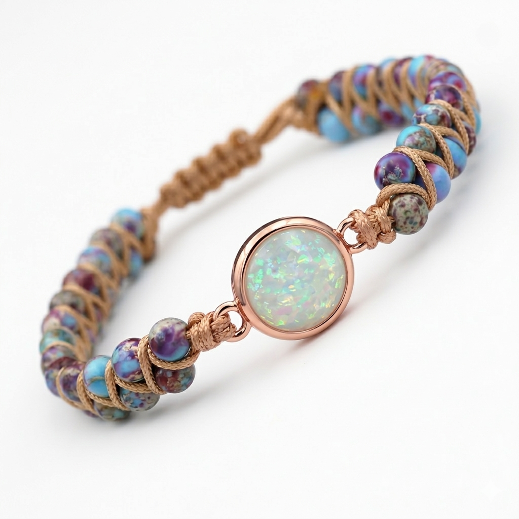 Natural & Exquisite Round Crystal Bracelet