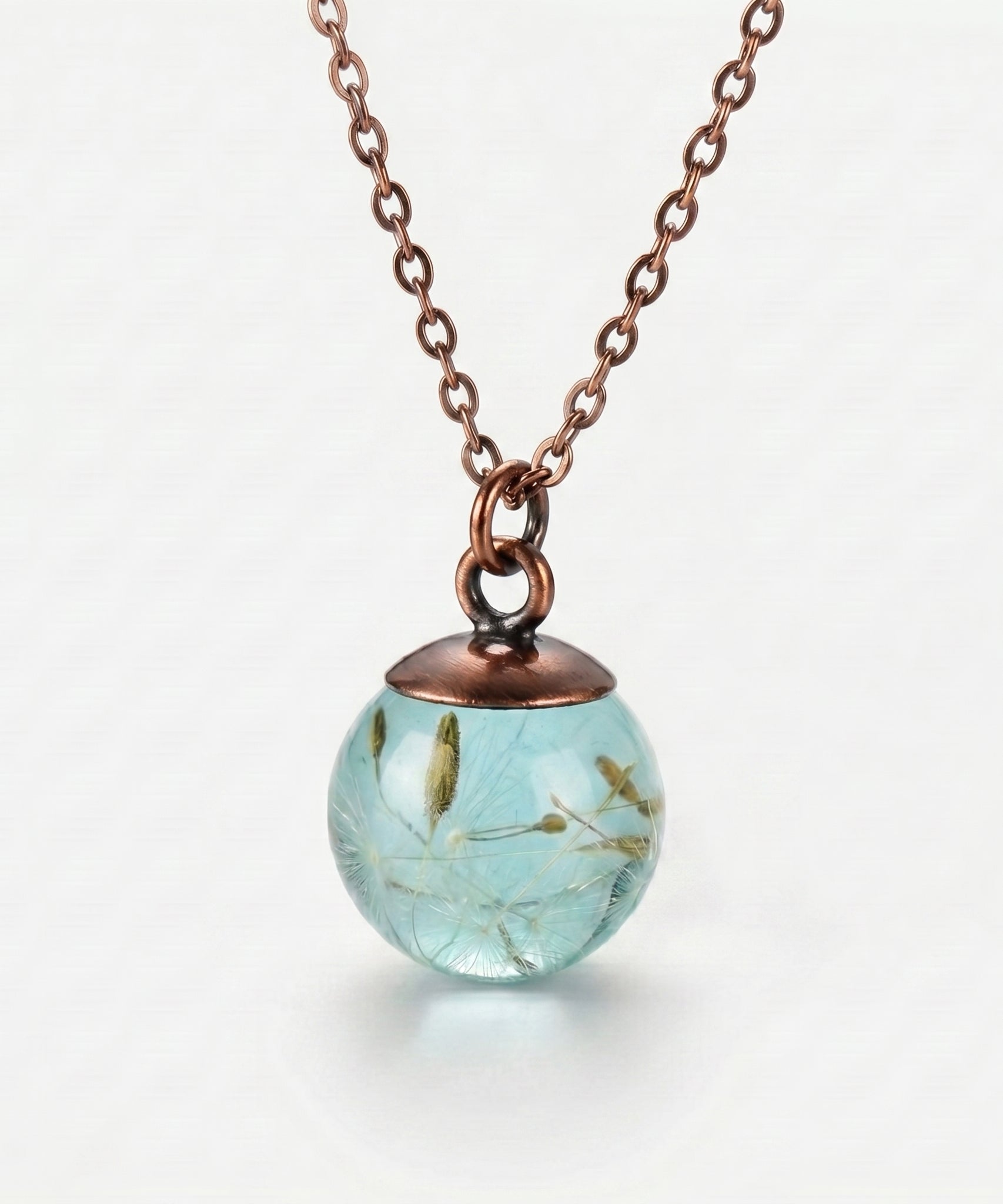 Botanic Resin Dandelion Flower Necklace