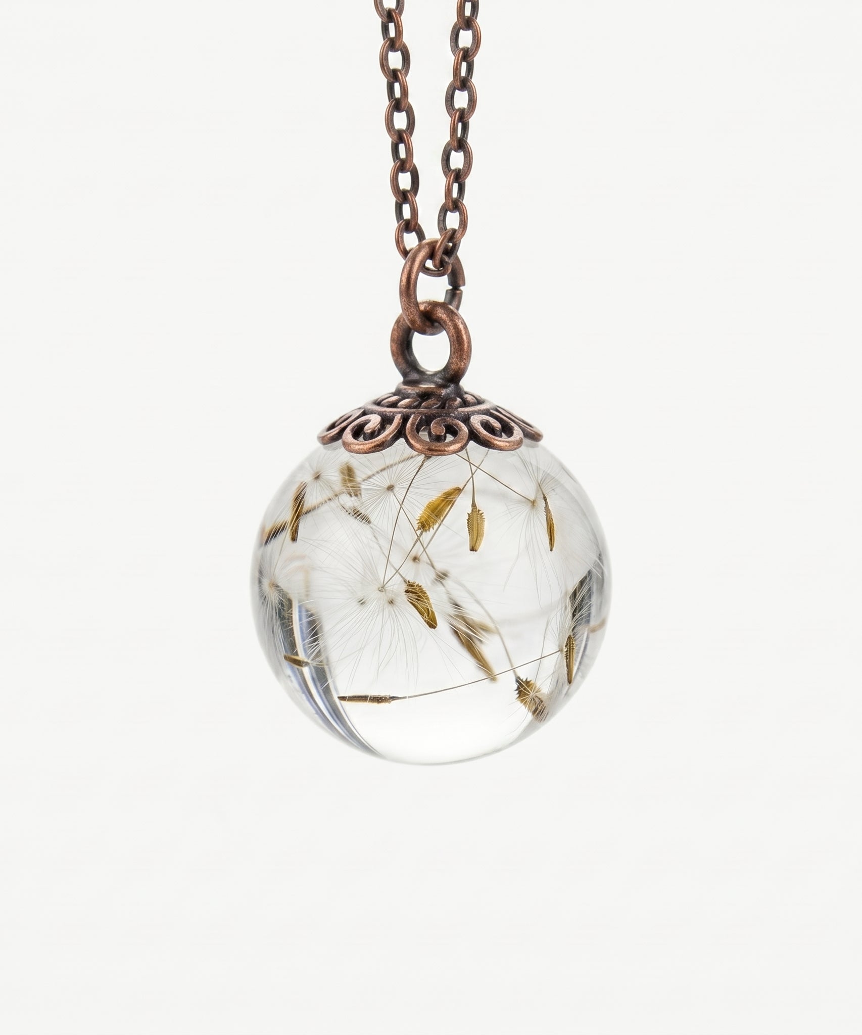 Botanic Resin Dandelion Flower Necklace