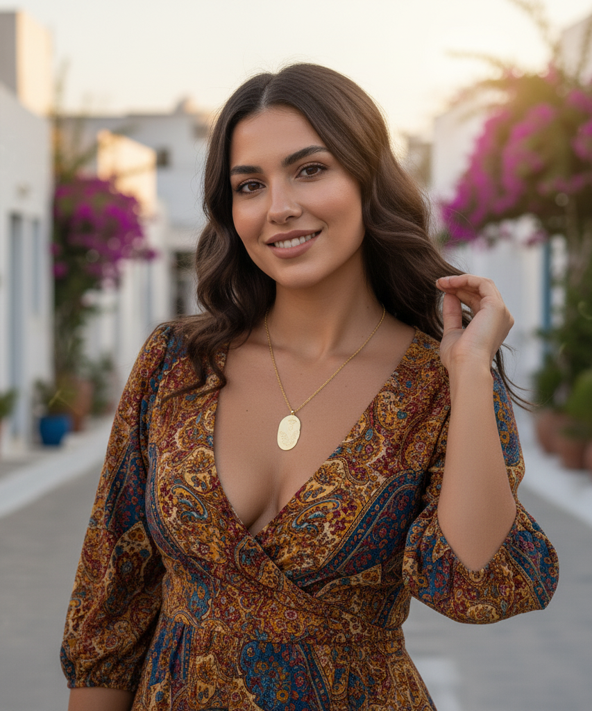 THINK WE HAVEStainless Steel December Flower Birth Necklace Month