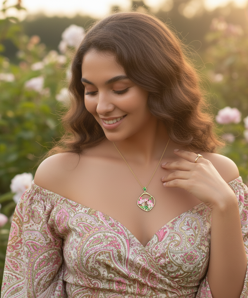 Leafy Spring Time Necklace