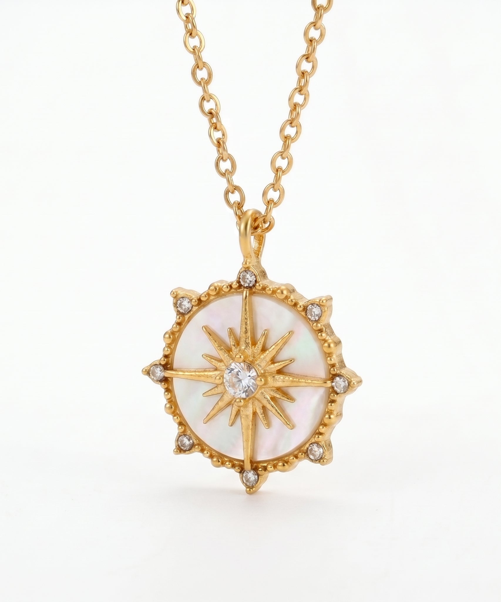 Sunlit Compass Necklace