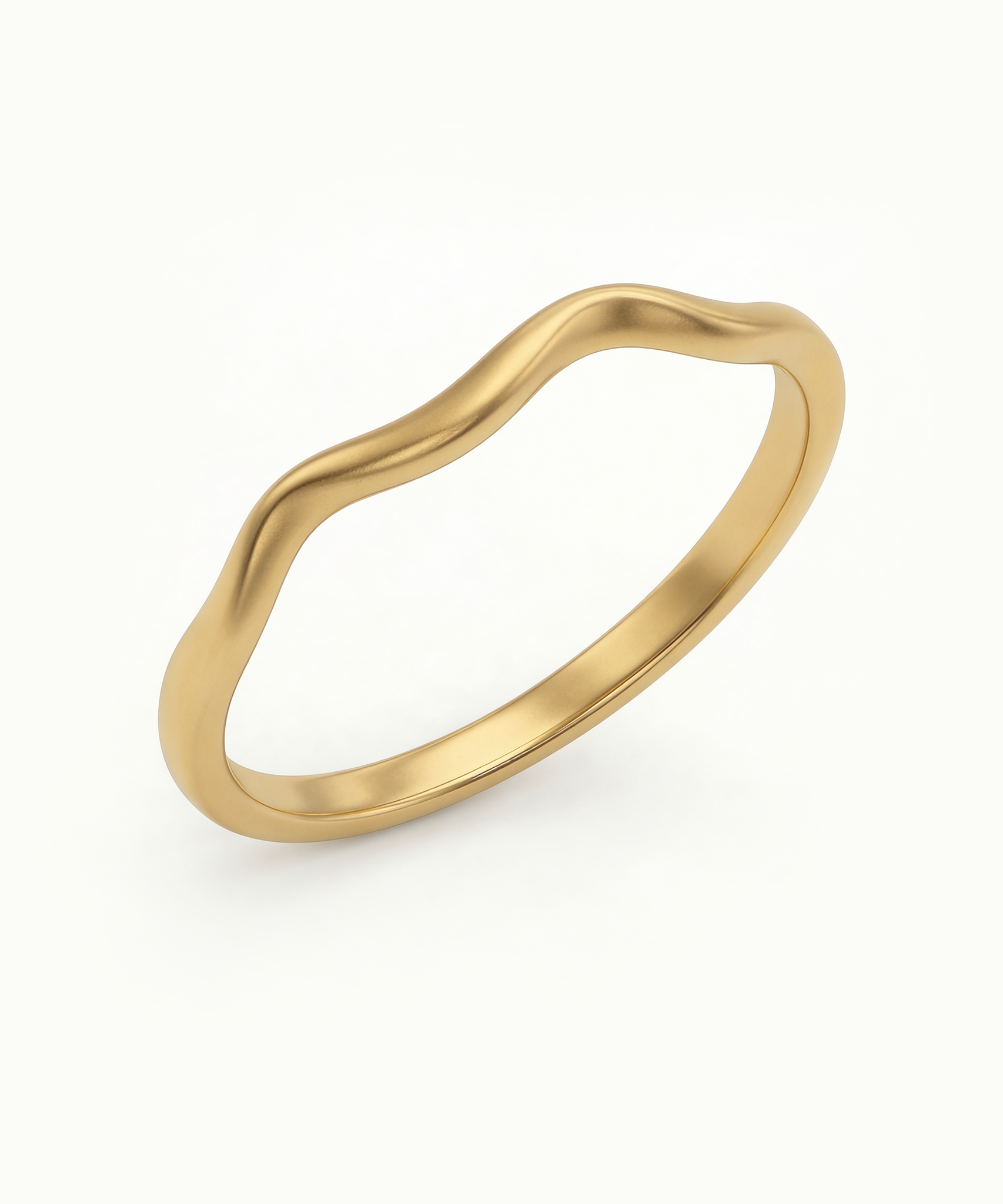 Emotional Curvy Joints Small Wave Ring