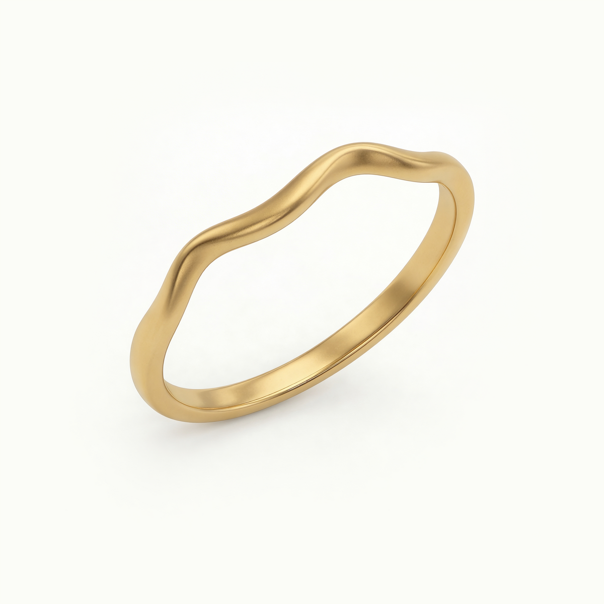 Emotional Curvy Joints Small Wave Ring