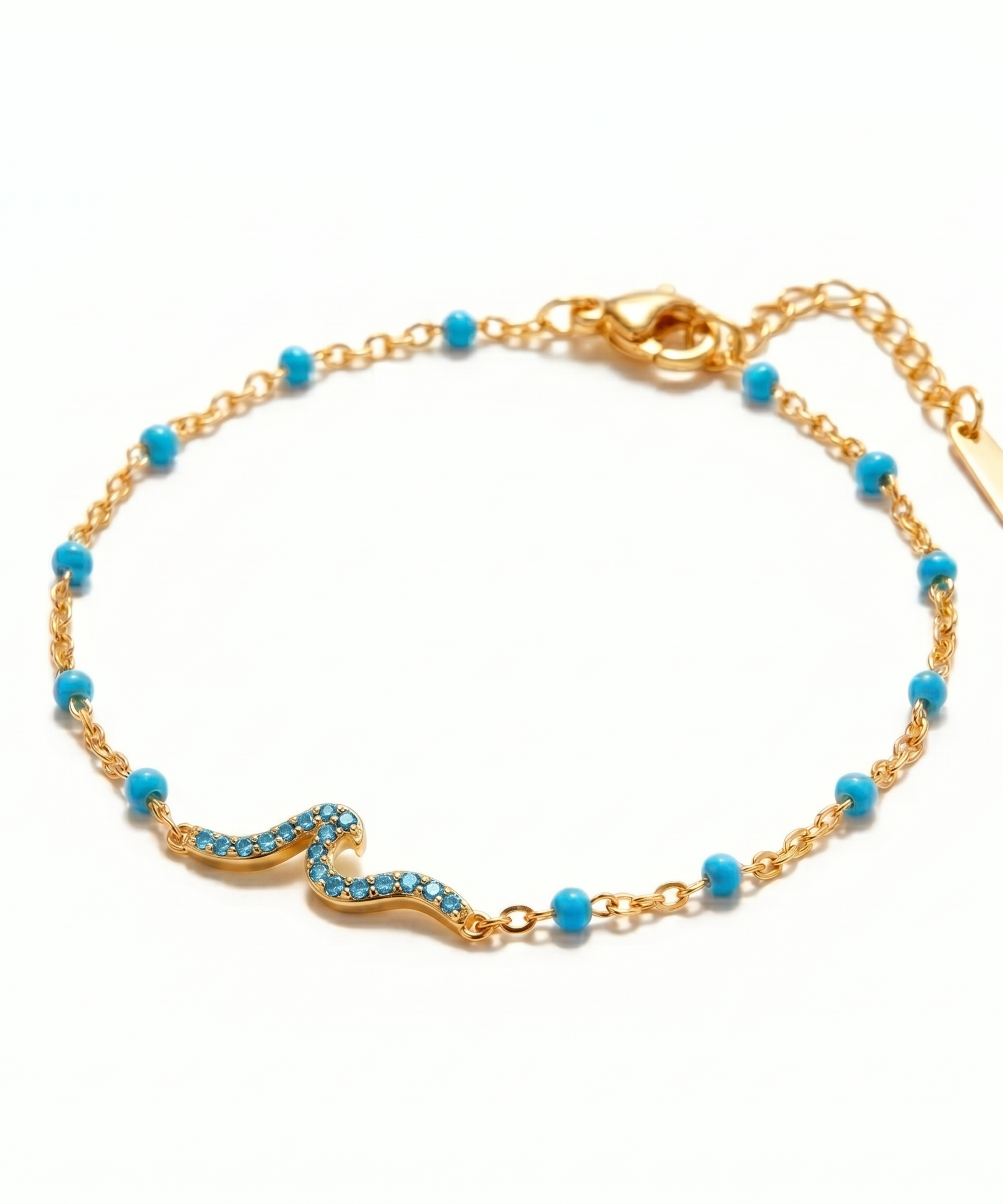 Ocean Whisper Enamel Epoxy Bracelet