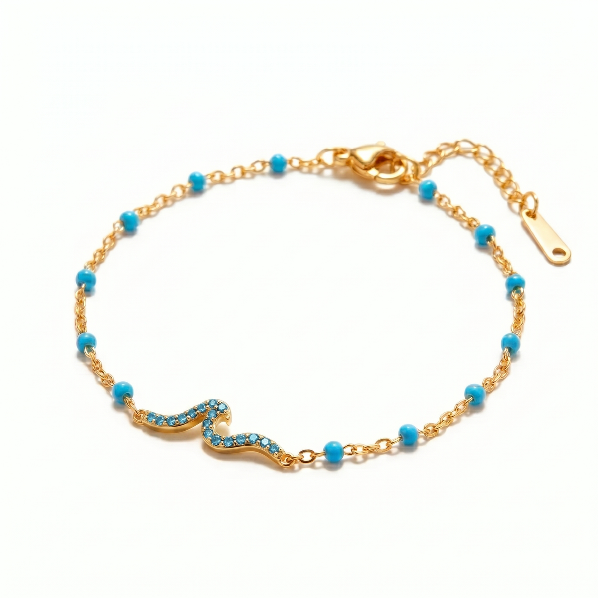 Ocean Whisper Enamel Epoxy Bracelet