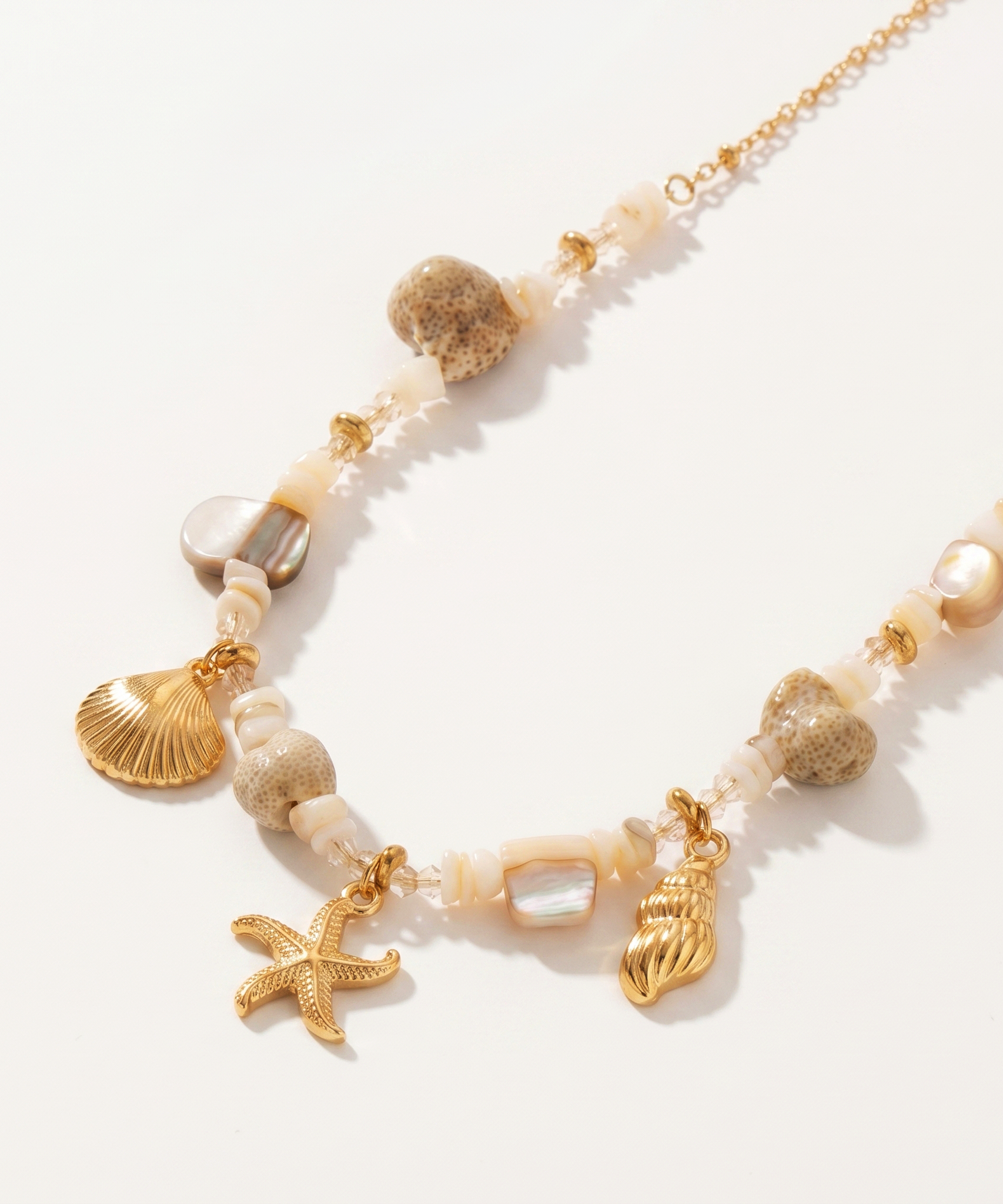Treasured Starfish Shell Bracelet & Necklace