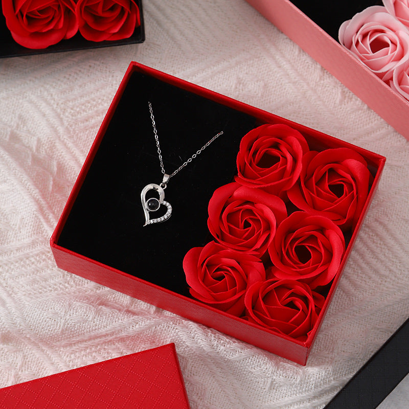 Love Forever Soap Rose Jewelry Box