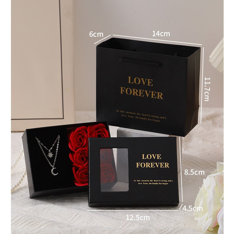 Love Forever Soap Rose Jewelry Box