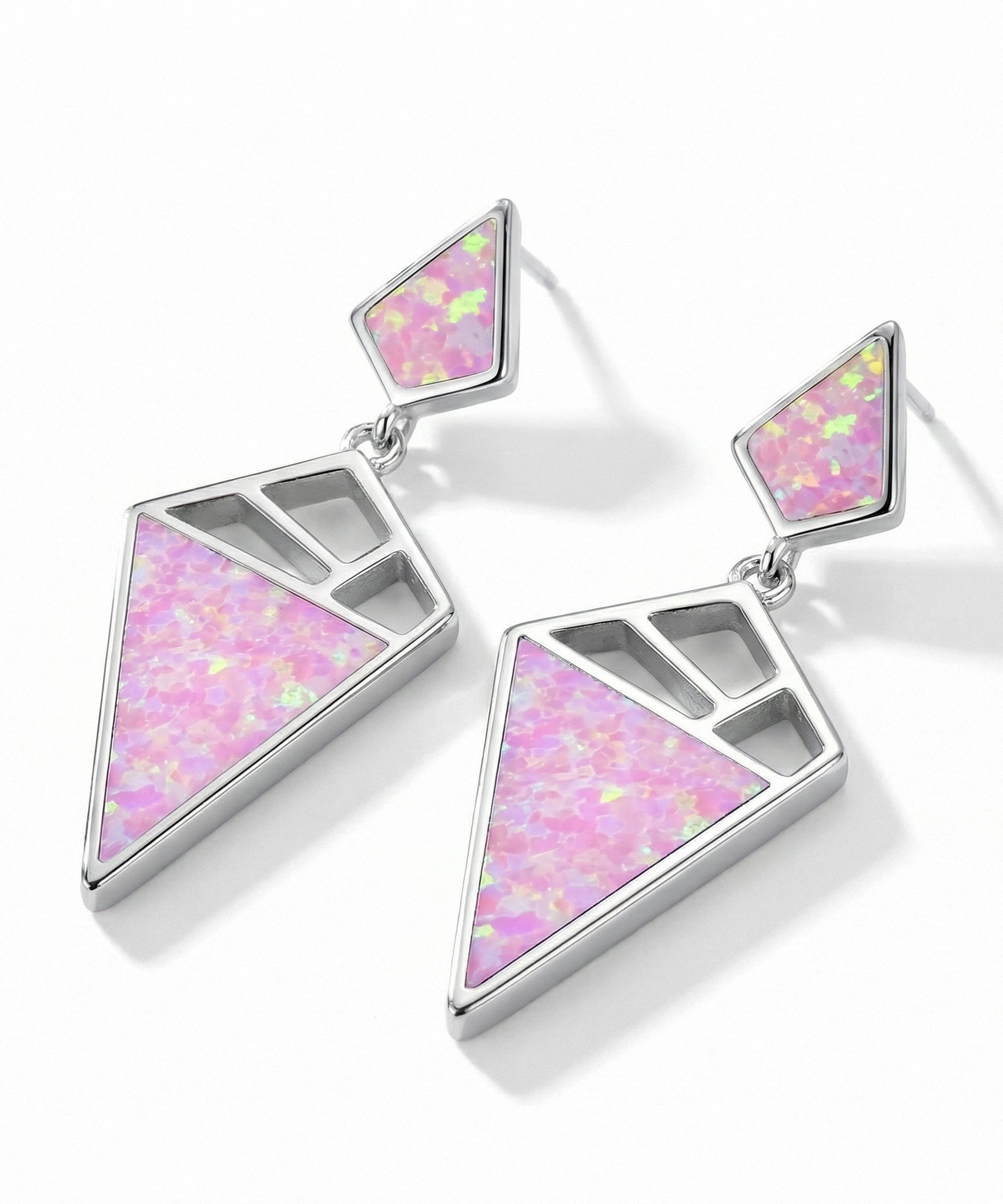 Crystalline Opal Dangle Earrings