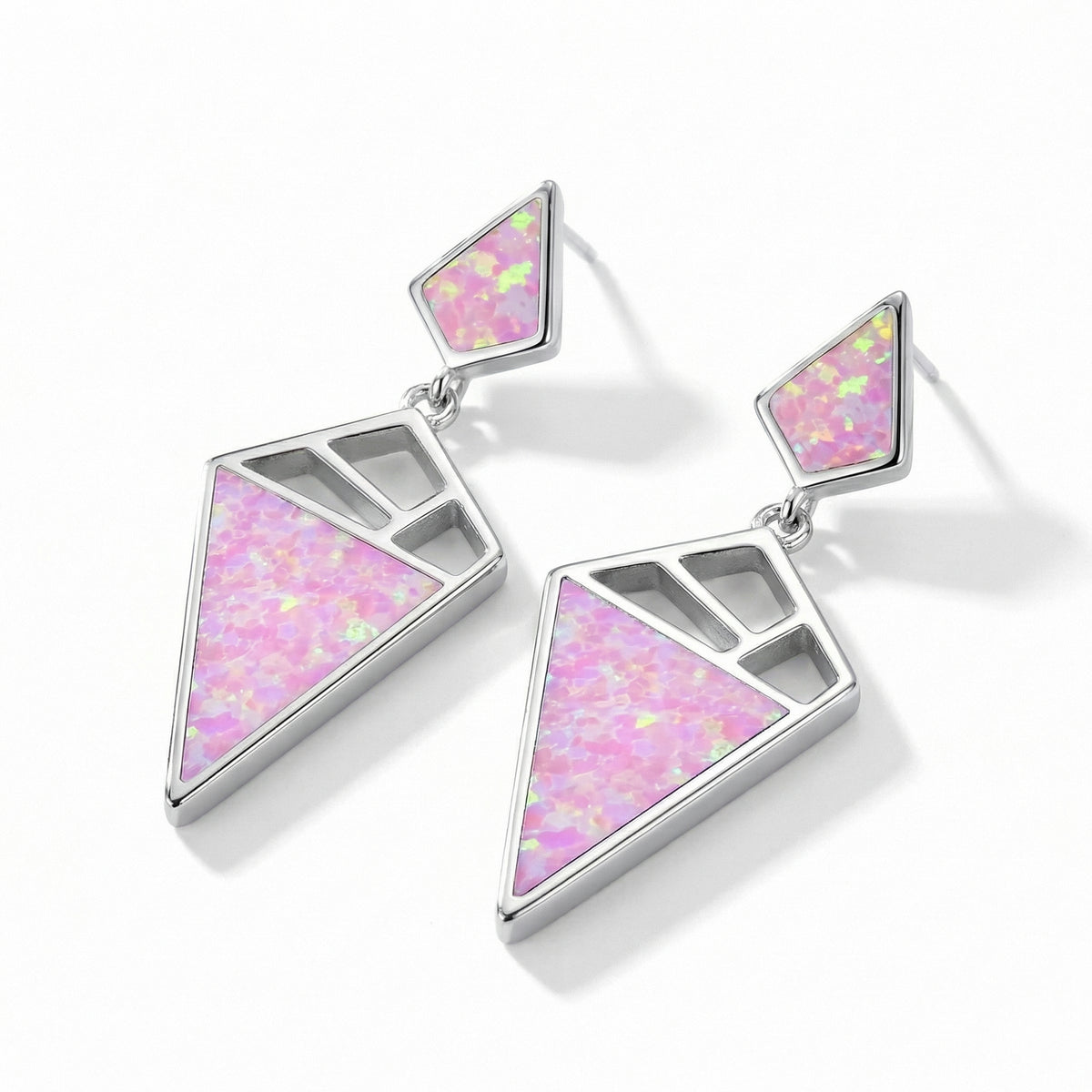 Crystalline Opal Dangle Earrings