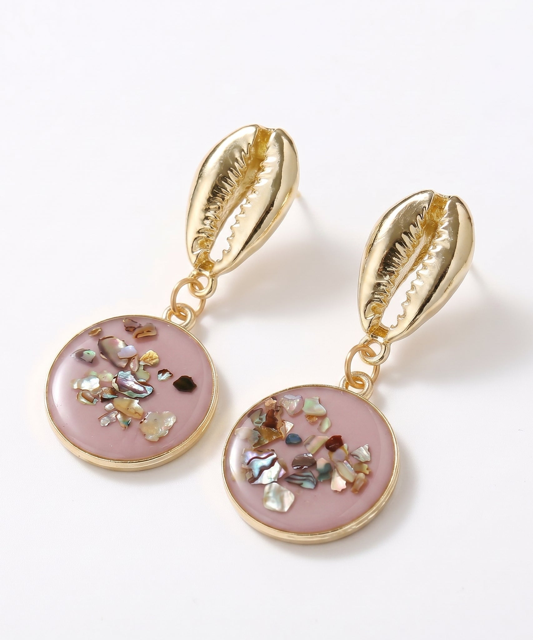 Breathtaking Geometric Shell Earrings