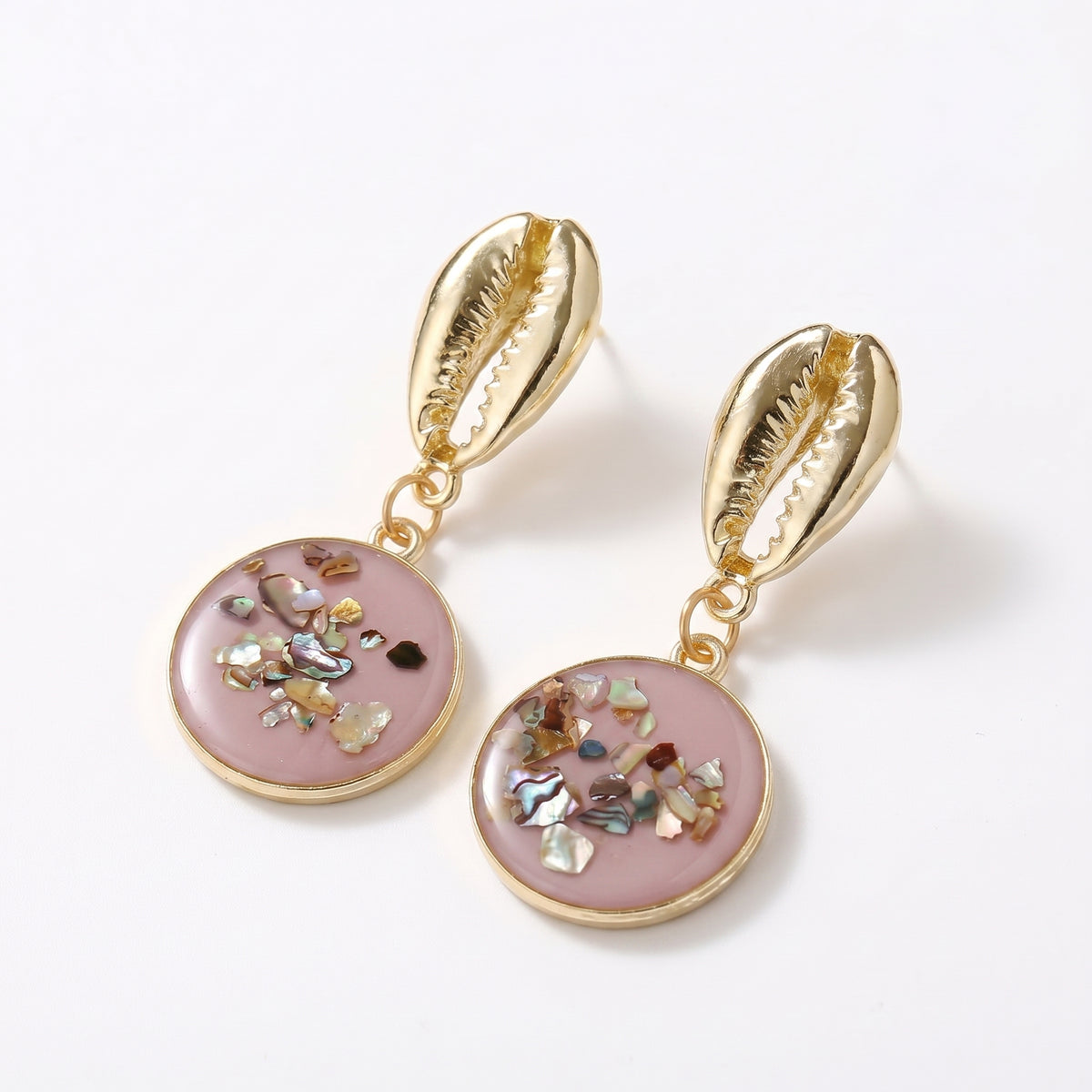 Breathtaking Geometric Shell Earrings