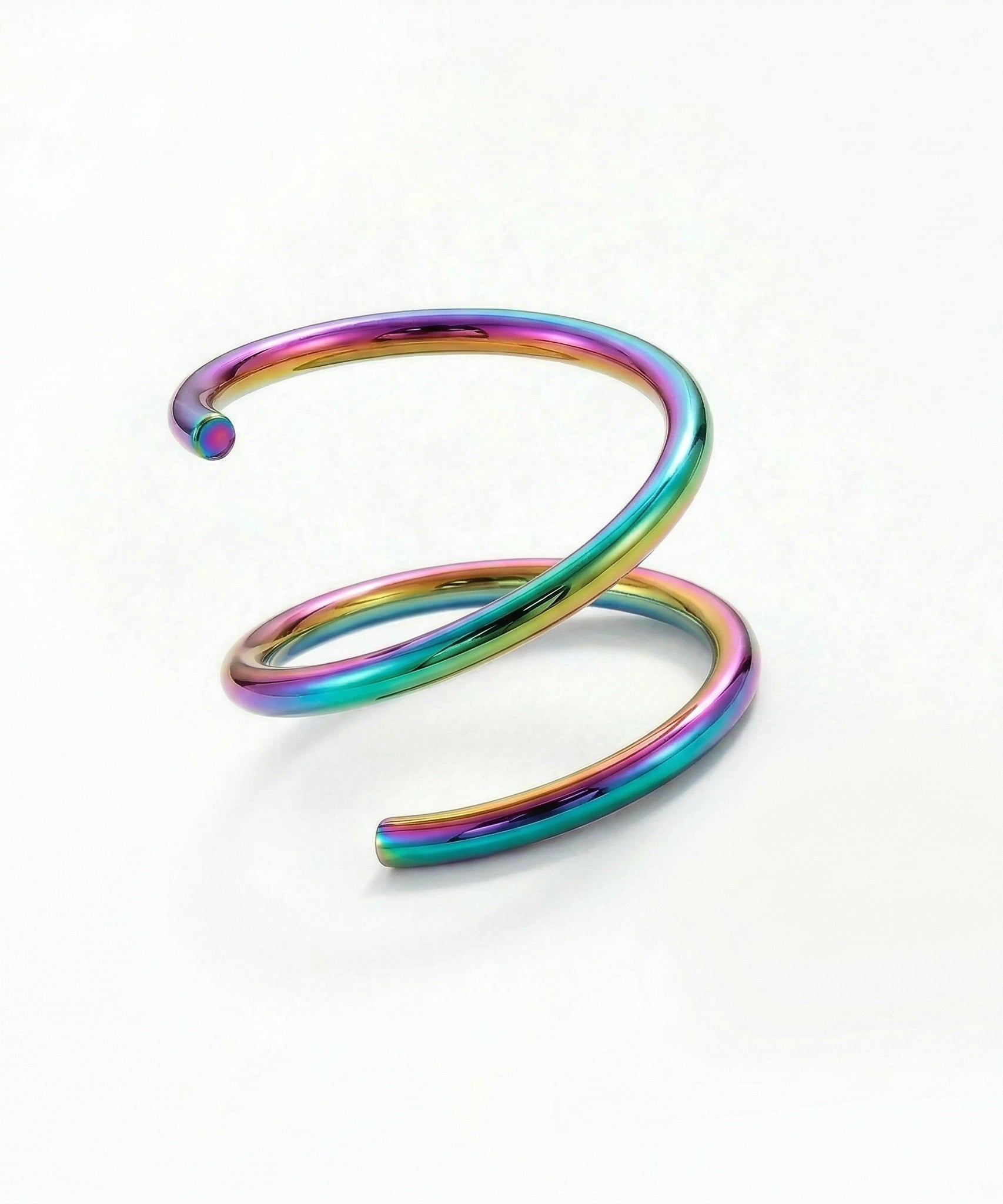 Daring Spiral Double Ring