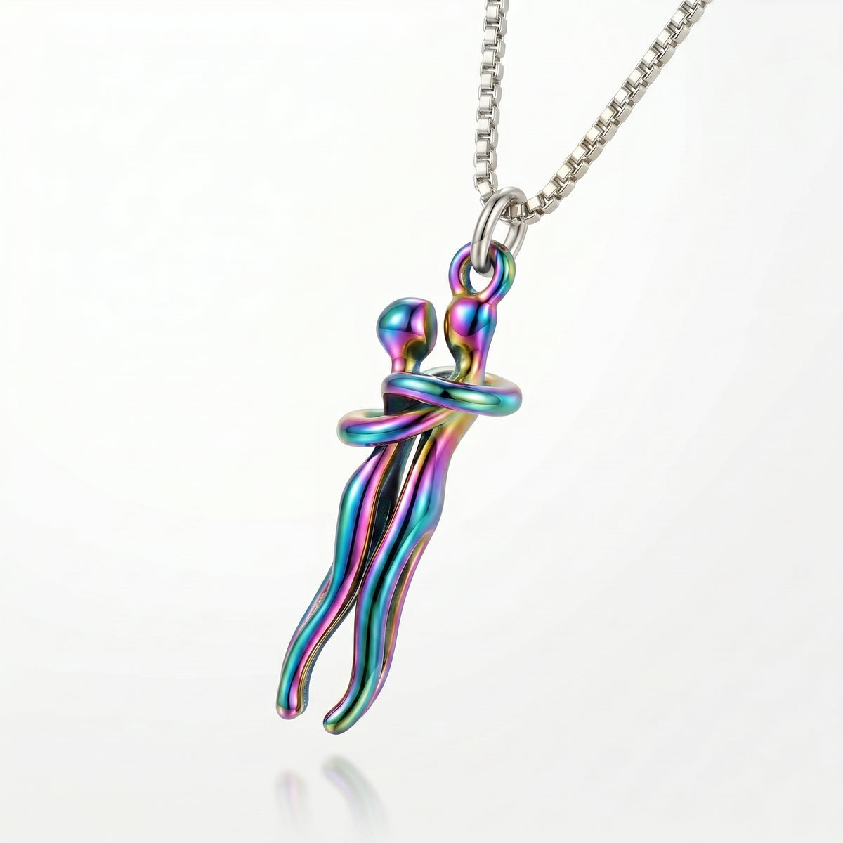 Passion Loving Couple Hugging Necklace