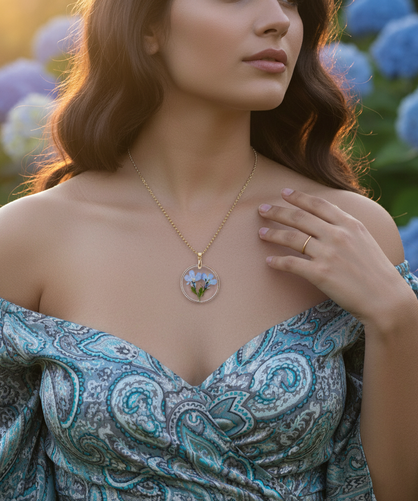 Creative Summer Dried Flower Necklace