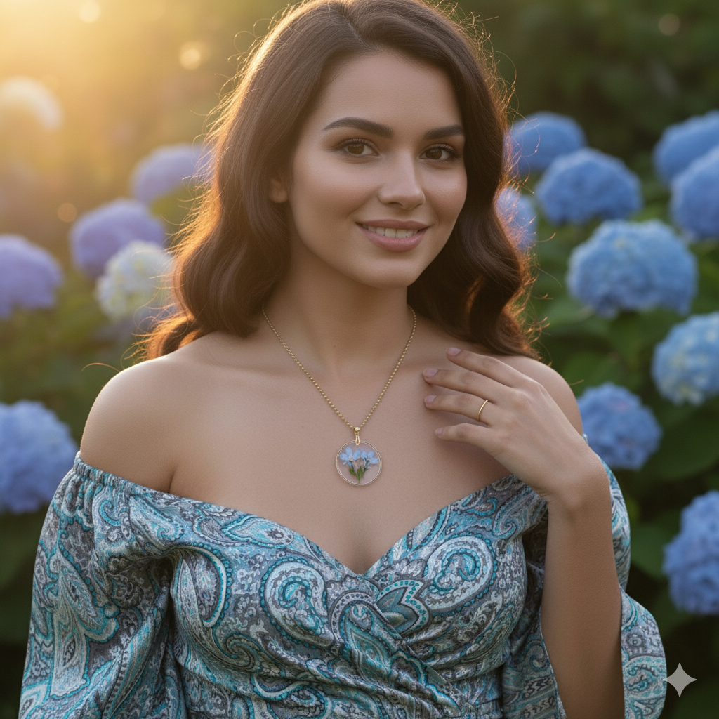 Creative Summer Dried Flower Necklace