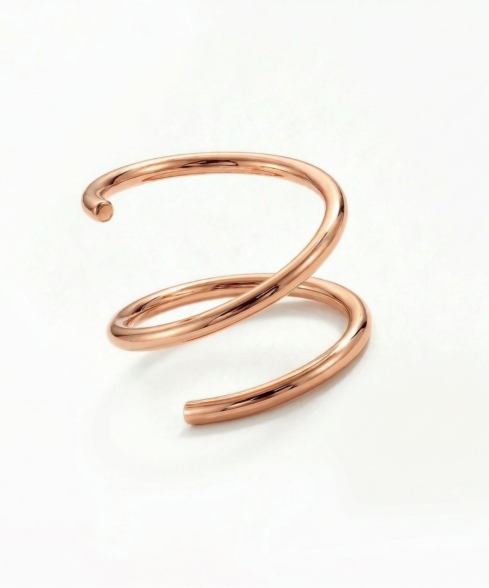Daring Spiral Double Ring