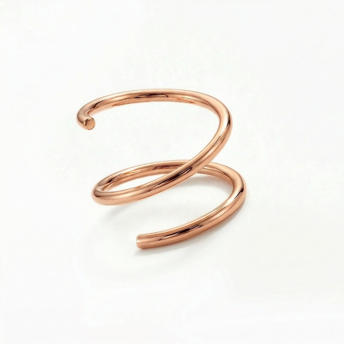 Daring Spiral Double Ring