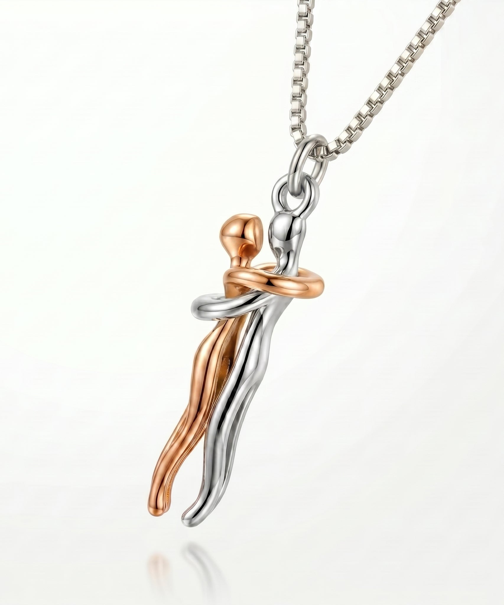Passion Loving Couple Hugging Necklace