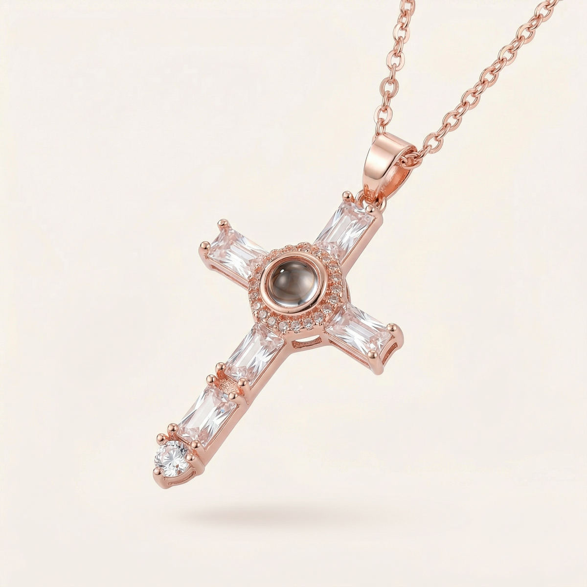 Flawless Cross Projection Necklace