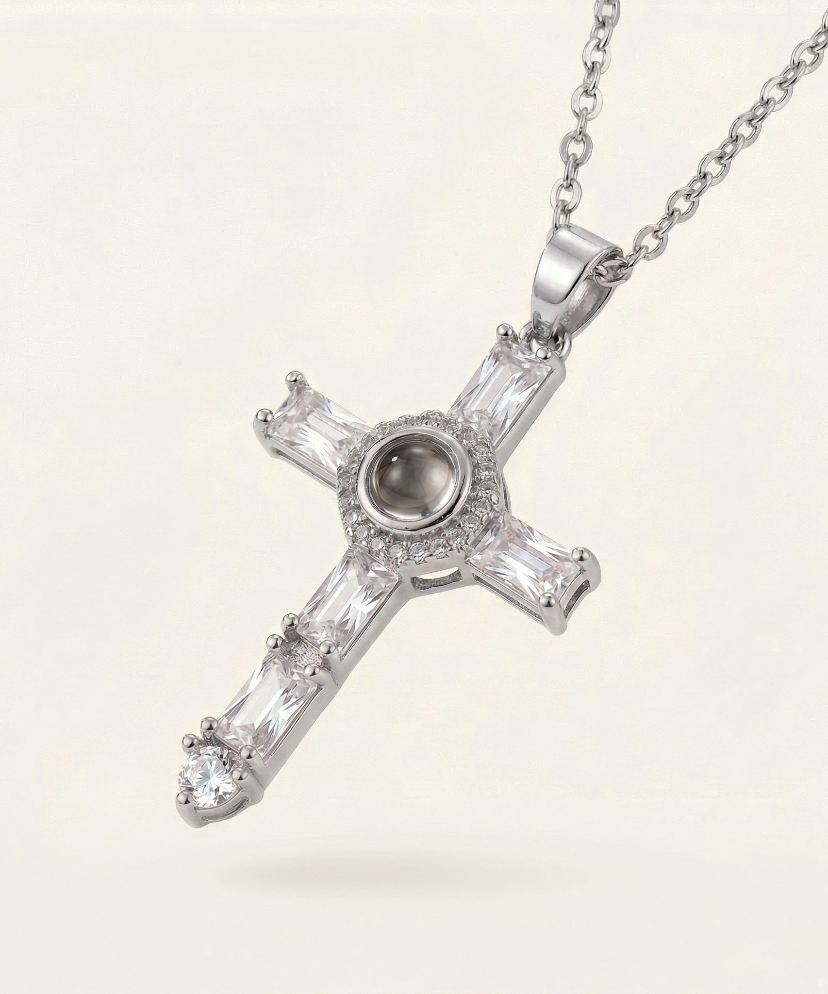 Flawless Cross Projection Necklace