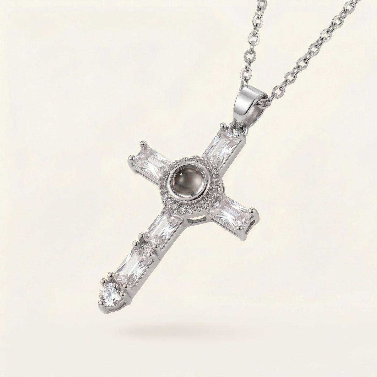 Flawless Cross Projection Necklace
