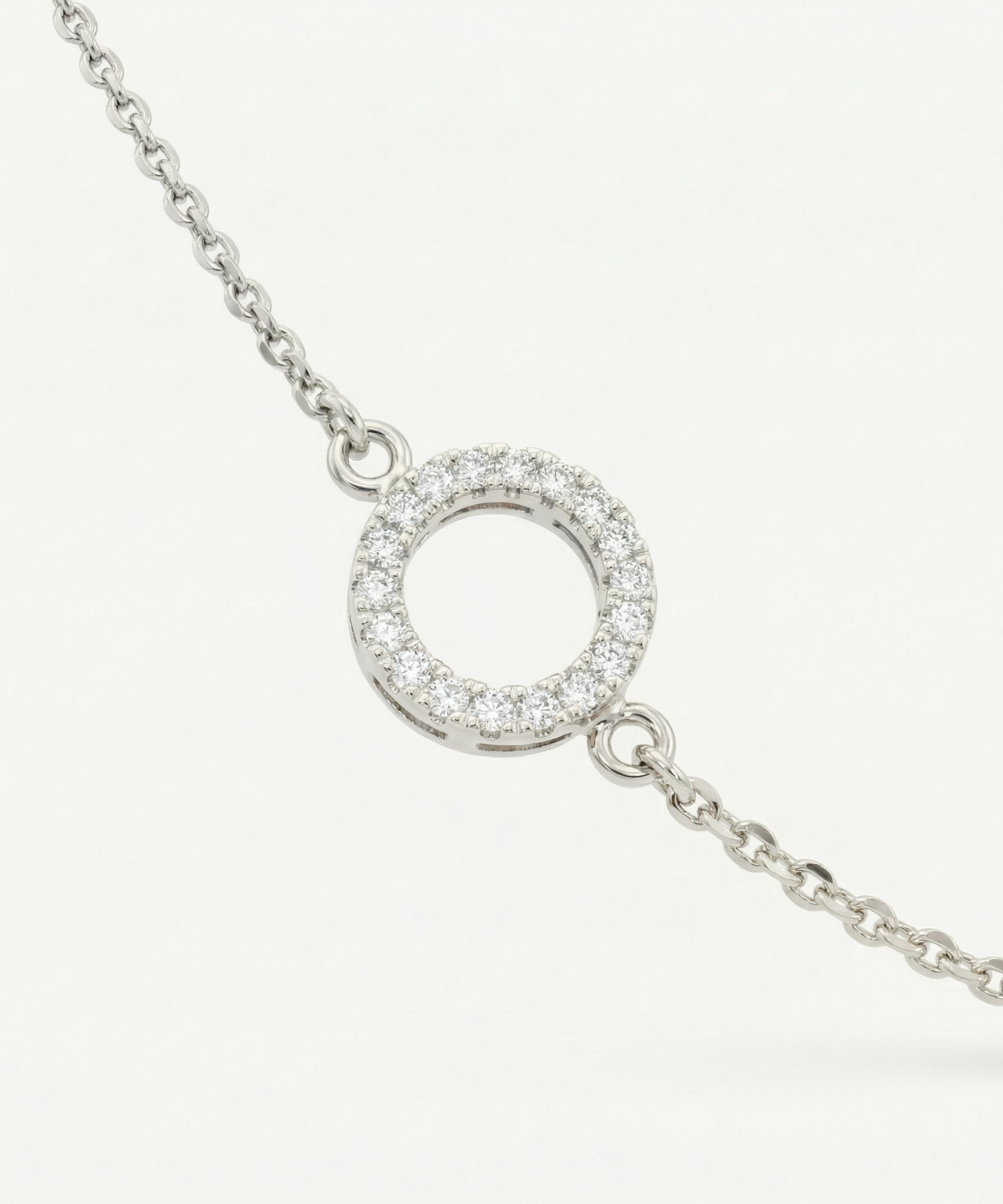 Geometric Round Crystal Encrusted Bracelet