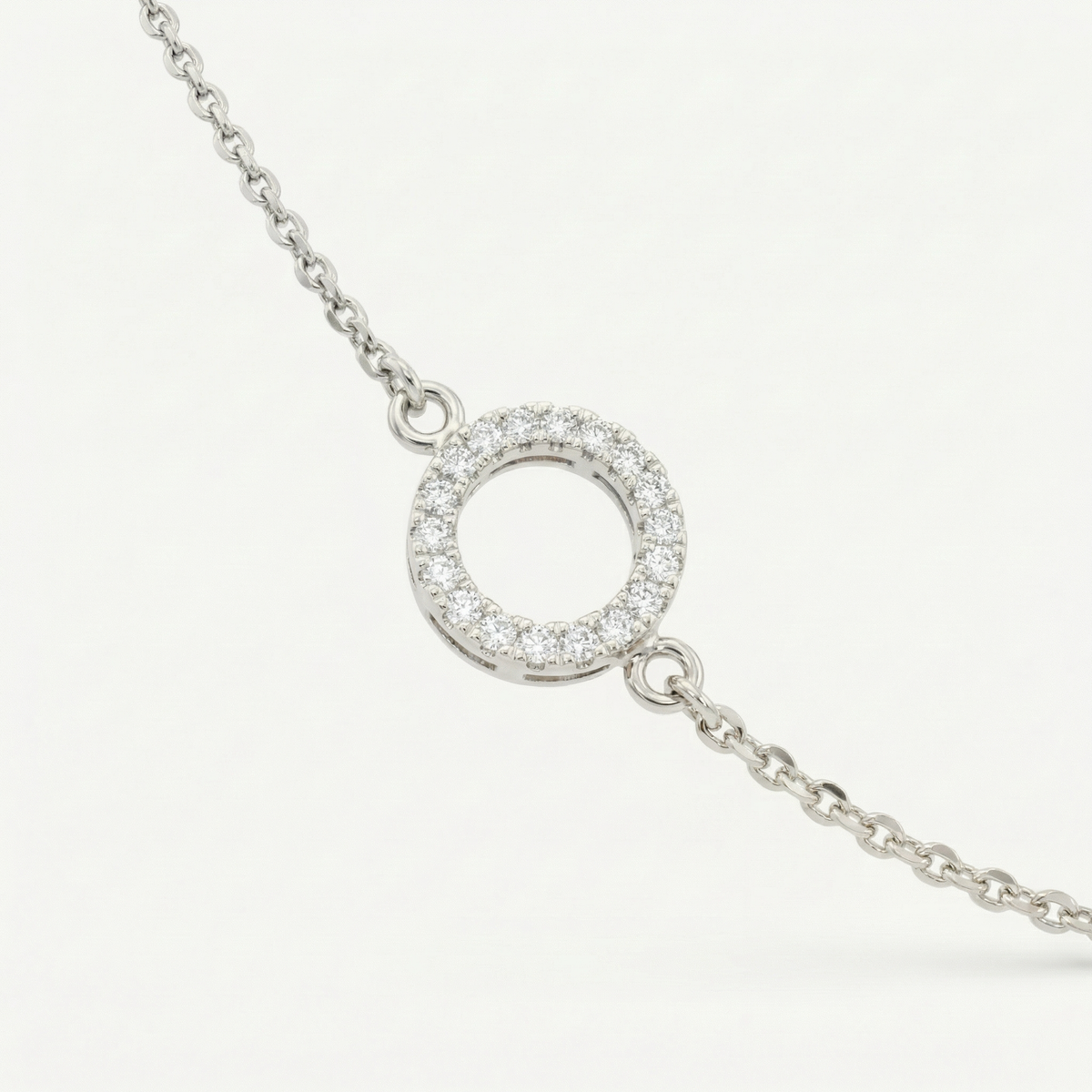 Geometric Round Crystal Encrusted Bracelet
