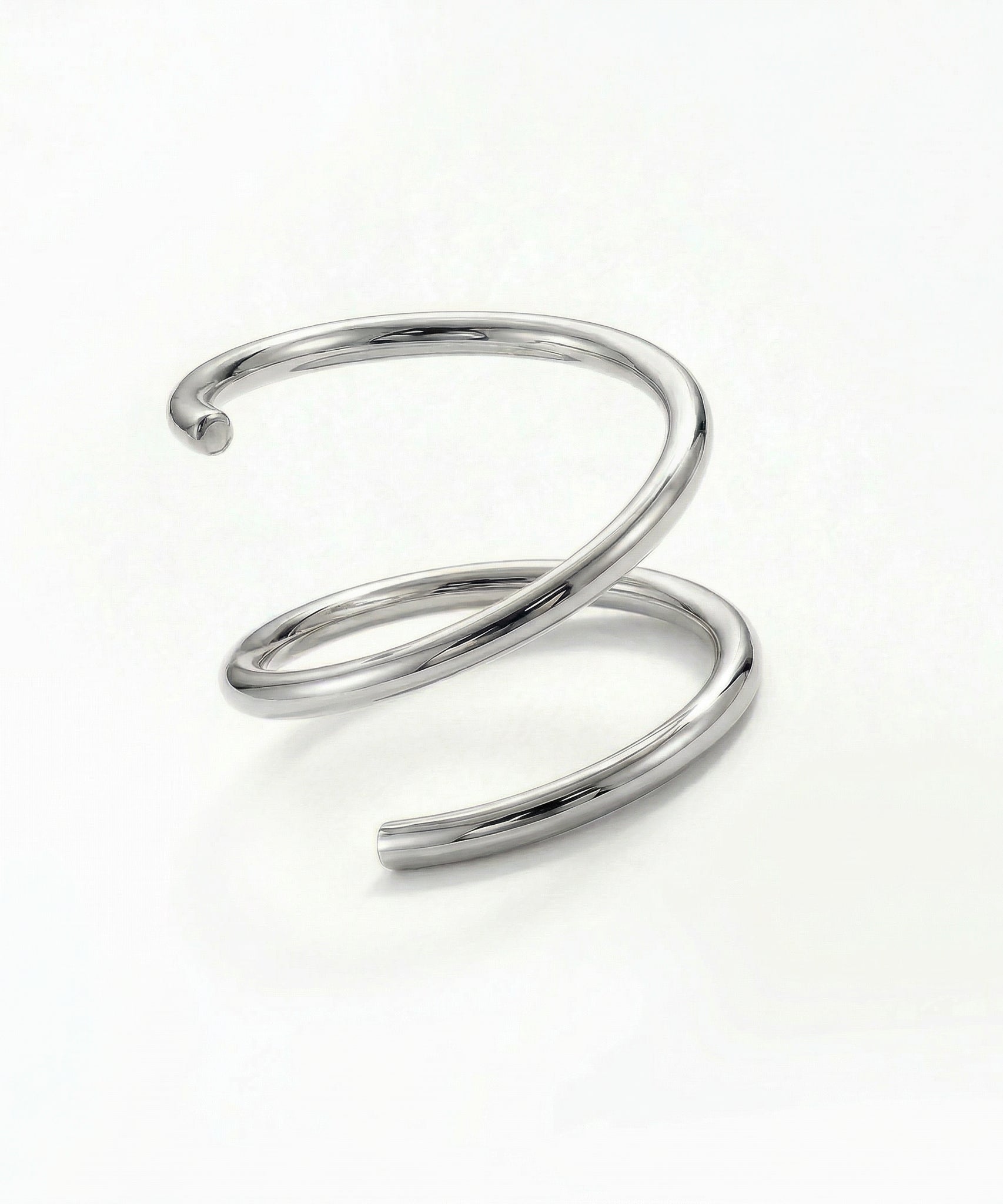 Daring Spiral Double Ring