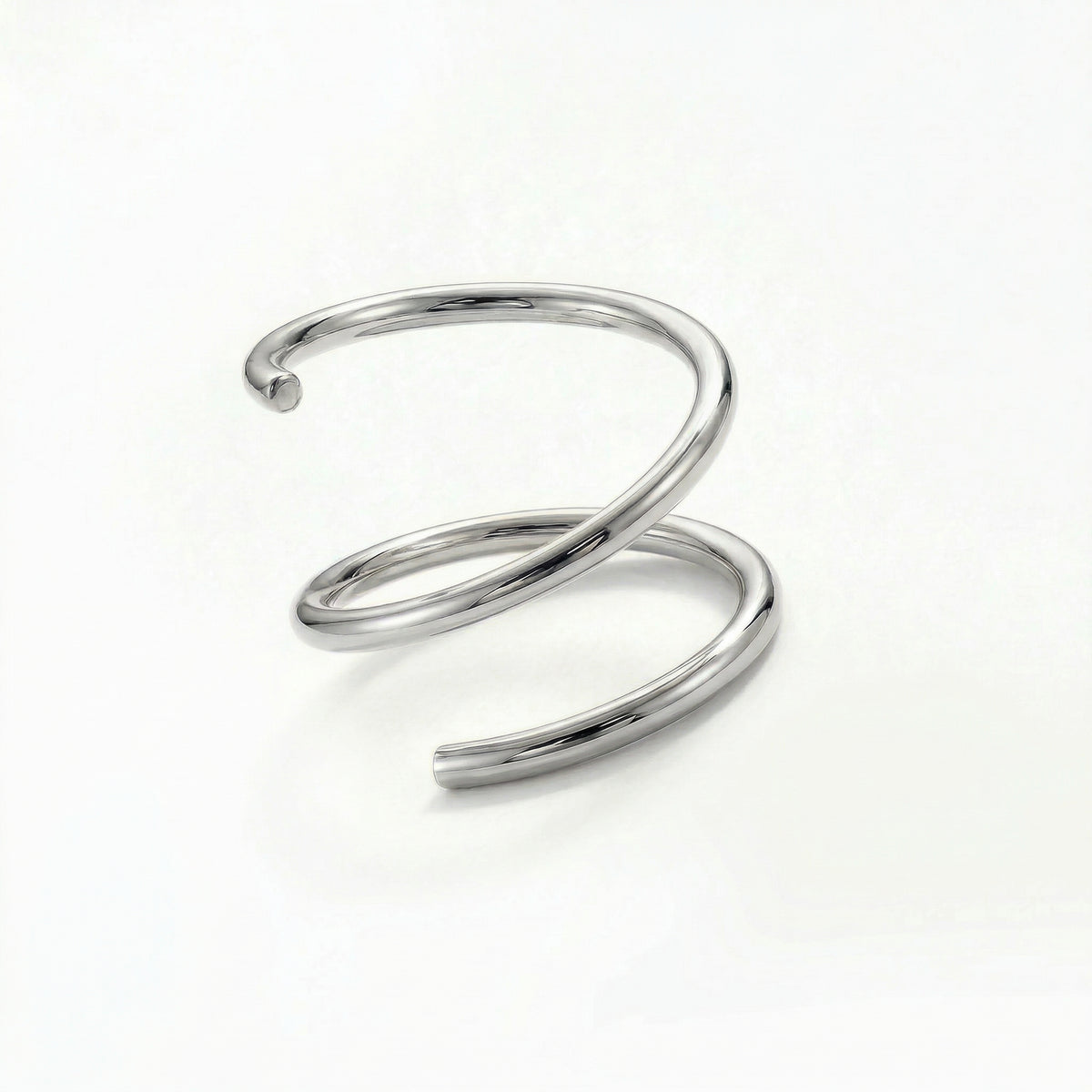 Daring Spiral Double Ring