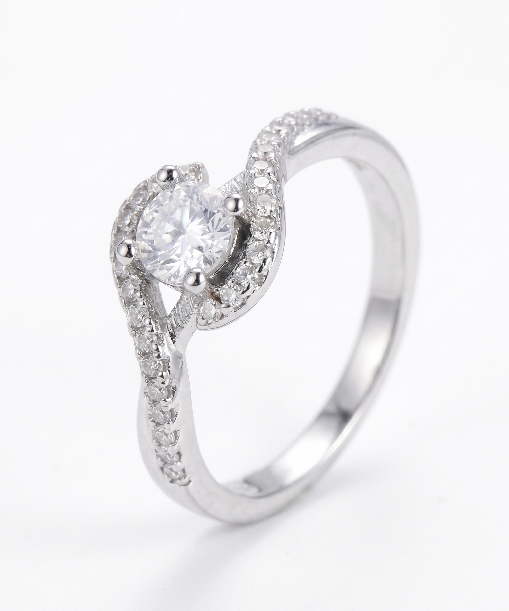 Frosted Twist Ring
