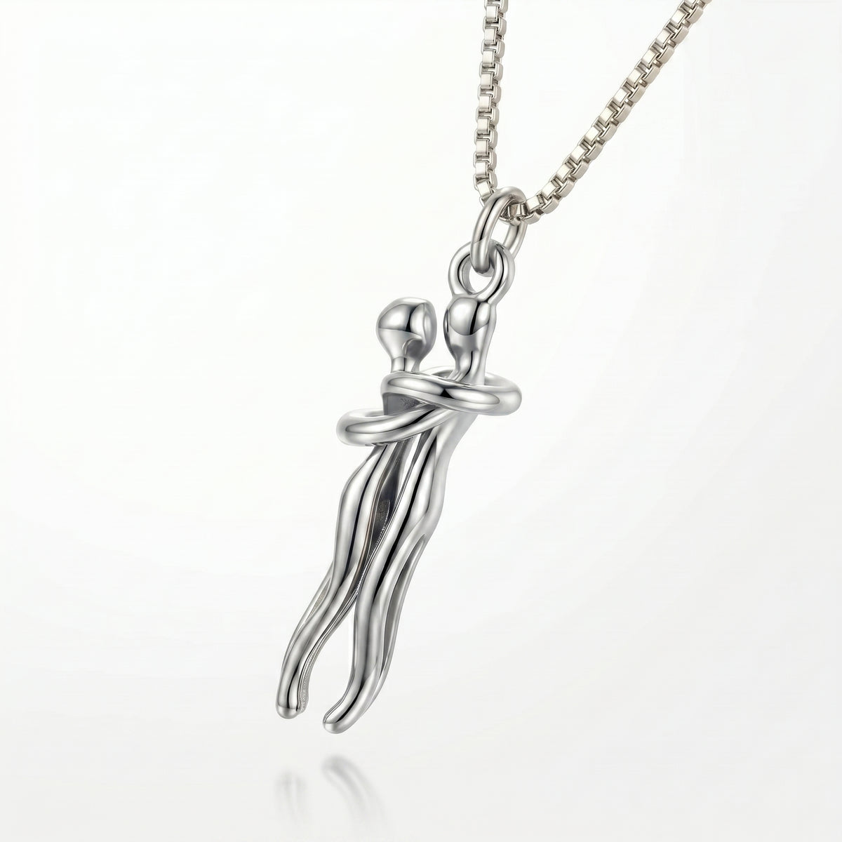 Passion Loving Couple Hugging Necklace