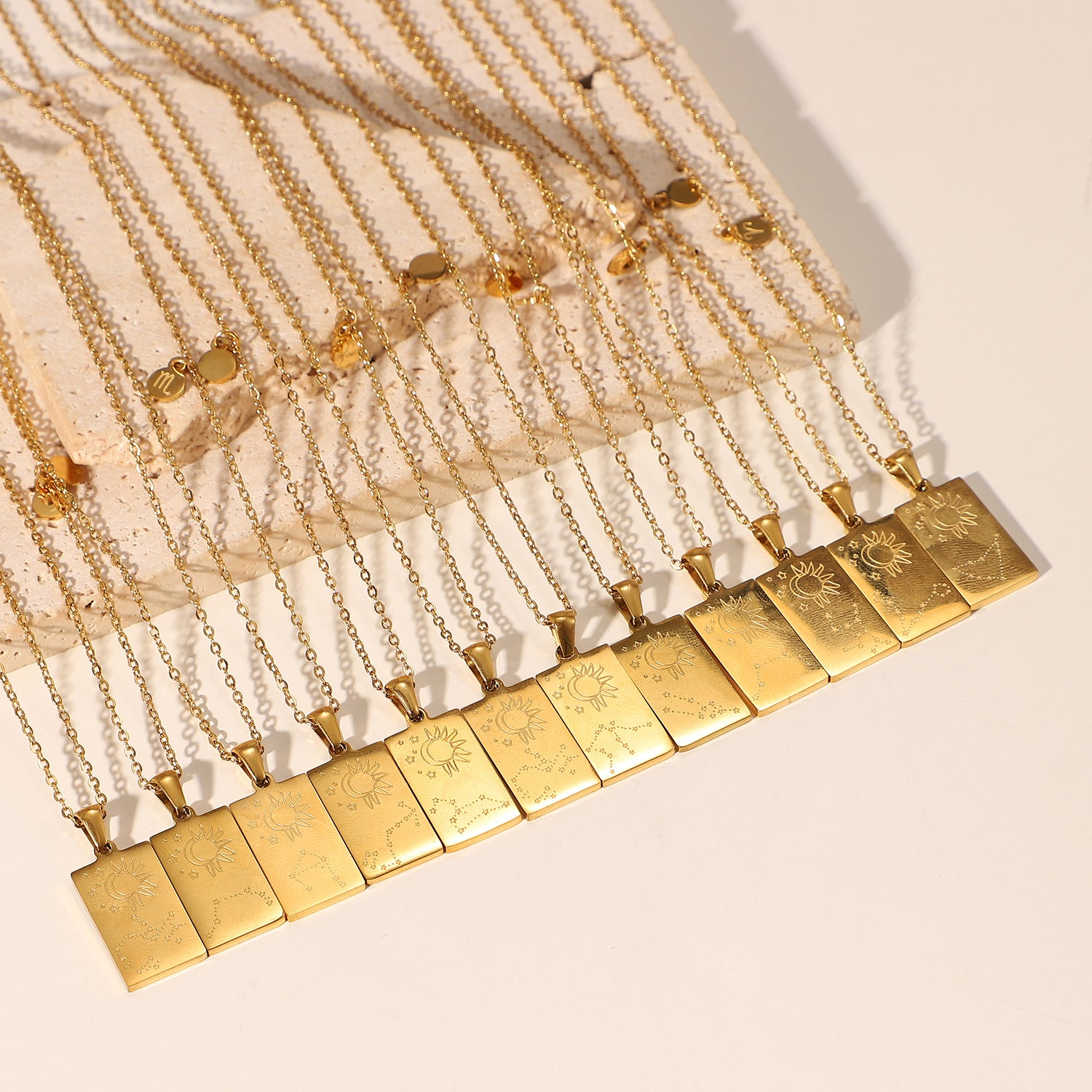 Zodiac Constellation Panel Necklace