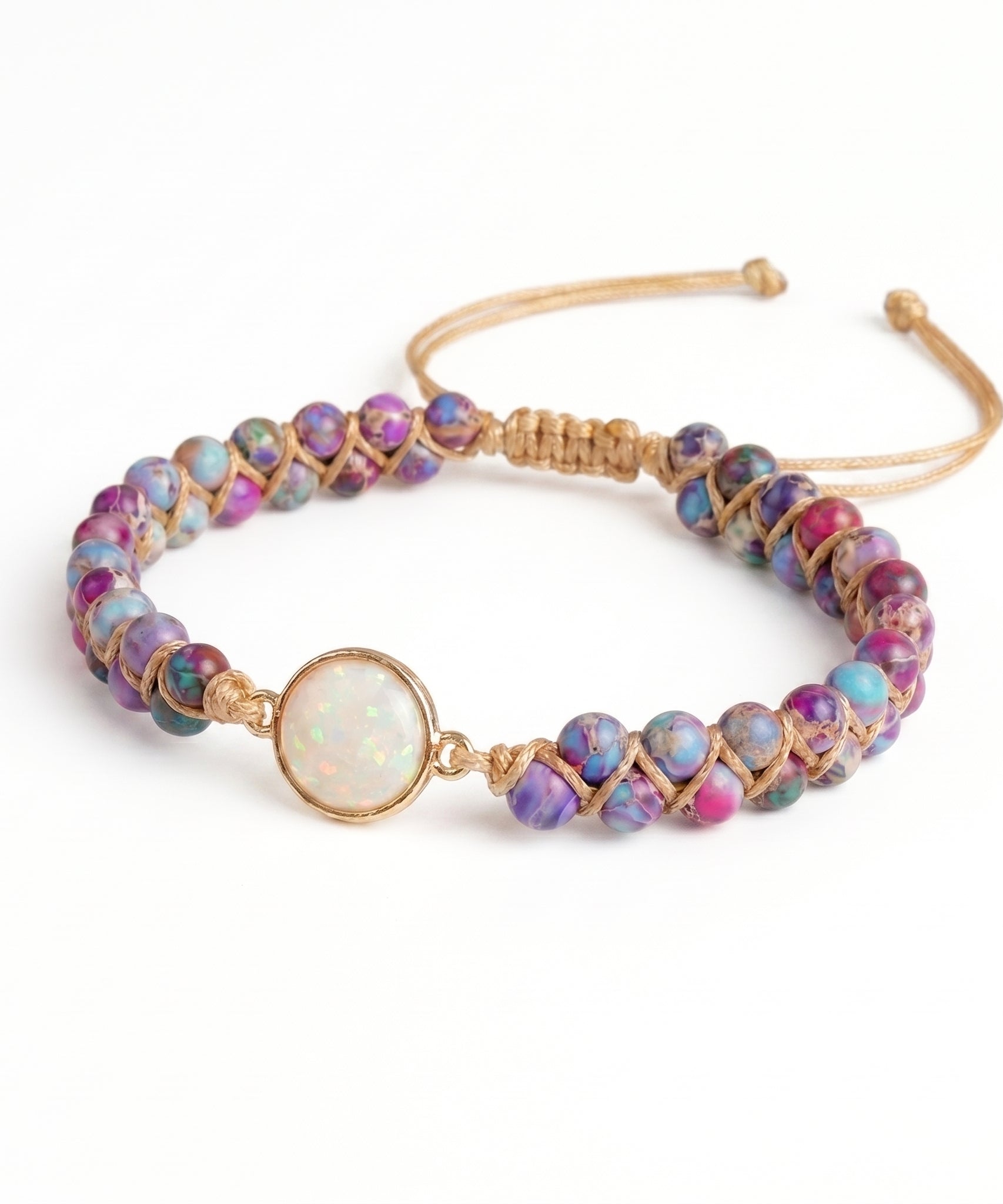 Natural & Exquisite Round Crystal Bracelet