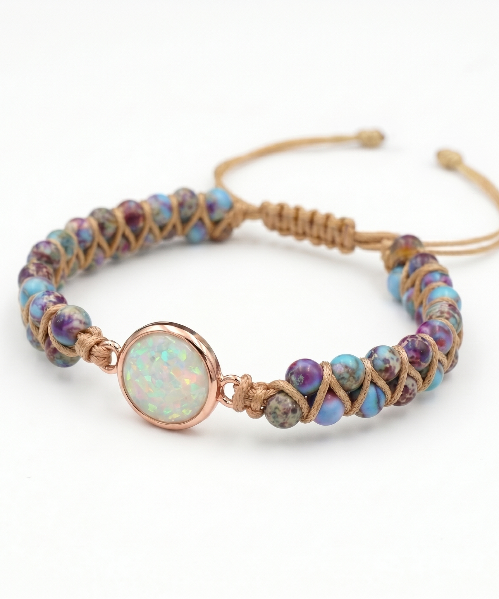 Natural & Exquisite Round Crystal Bracelet