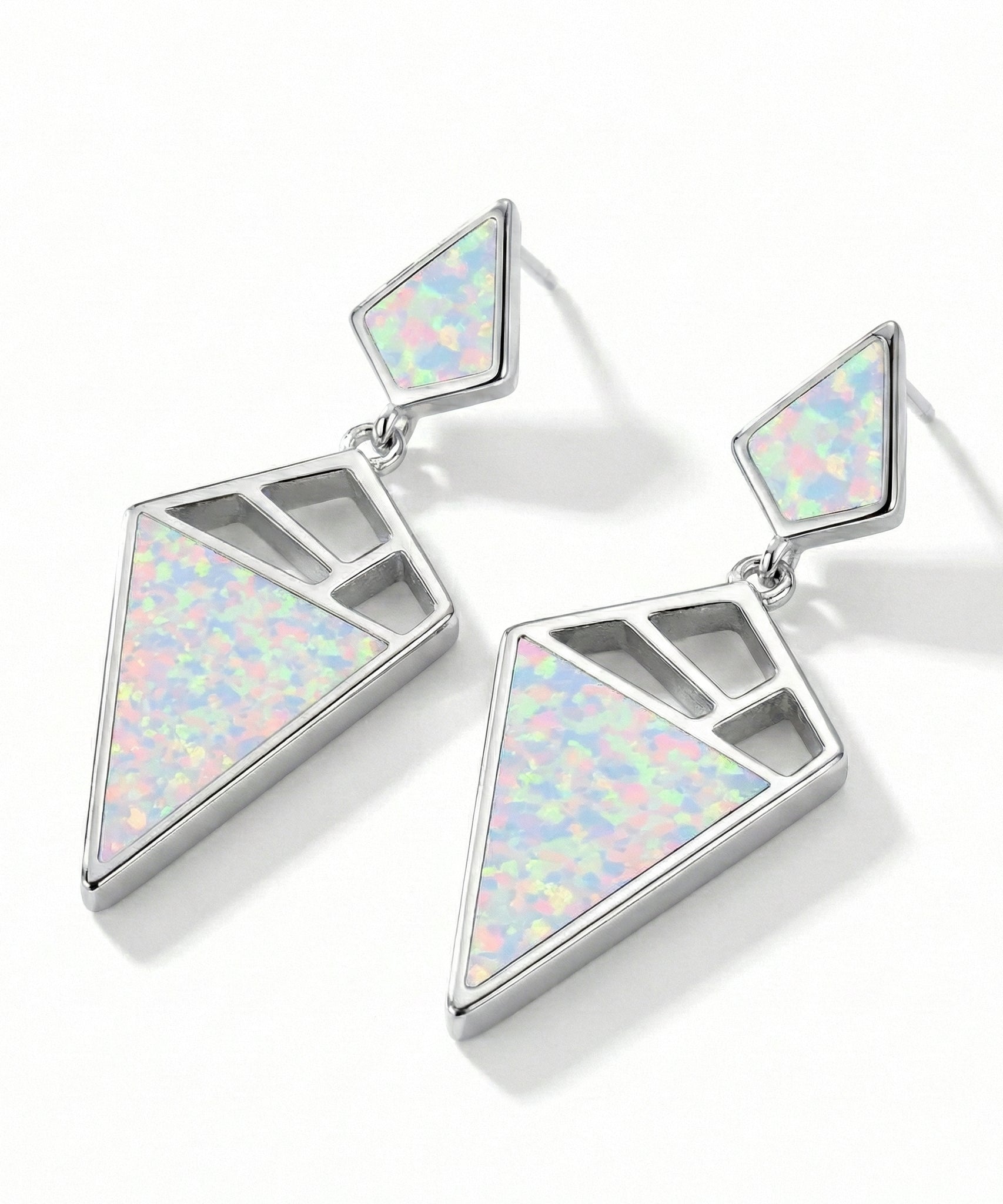 Crystalline Opal Dangle Earrings