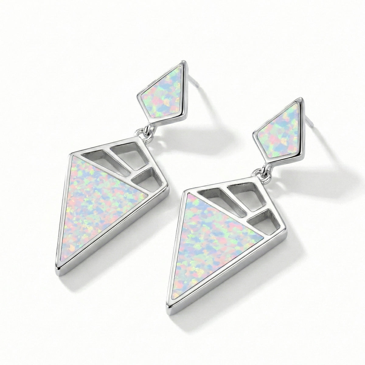 Crystalline Opal Dangle Earrings