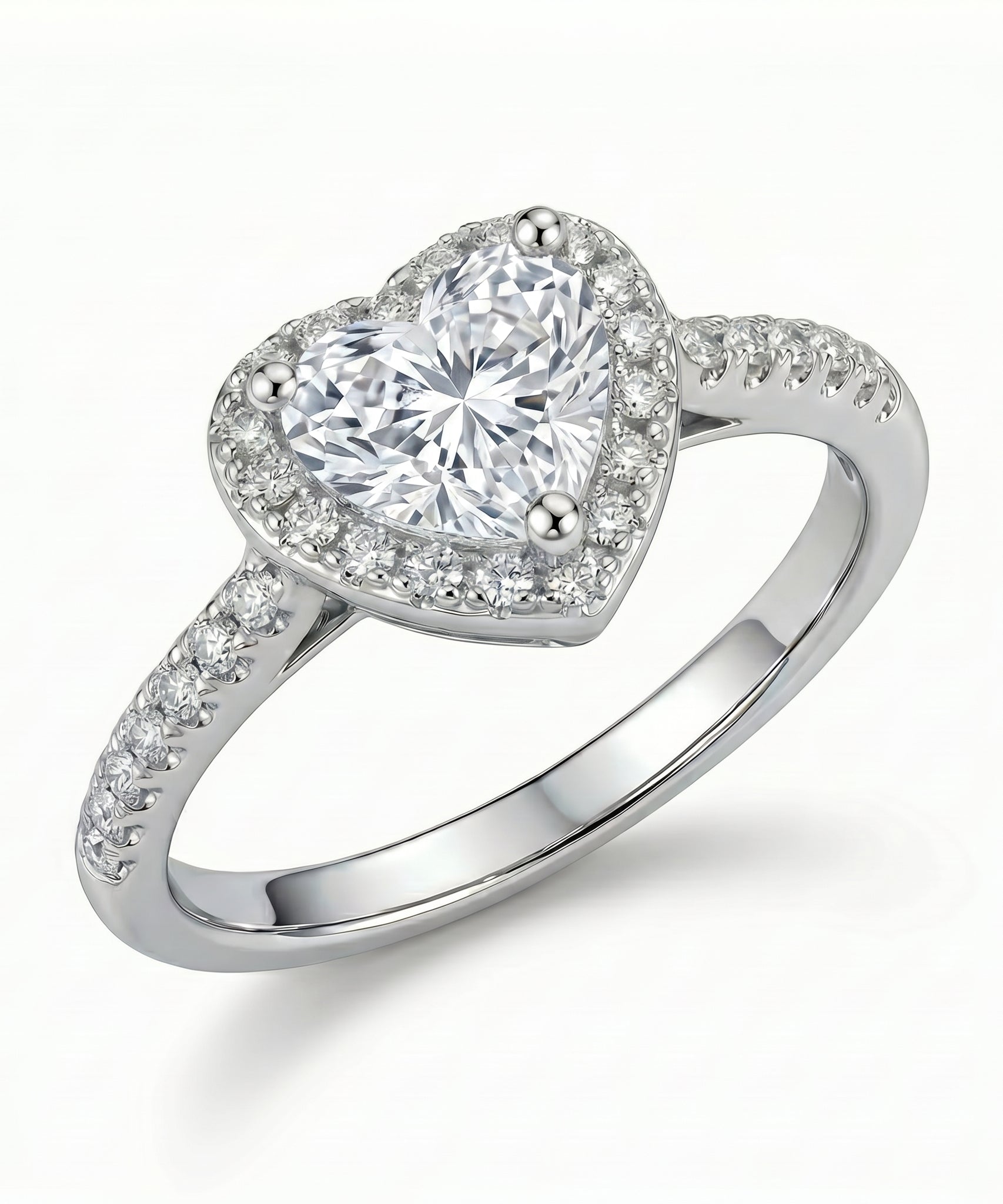 Divine Love Peach Heart Ring