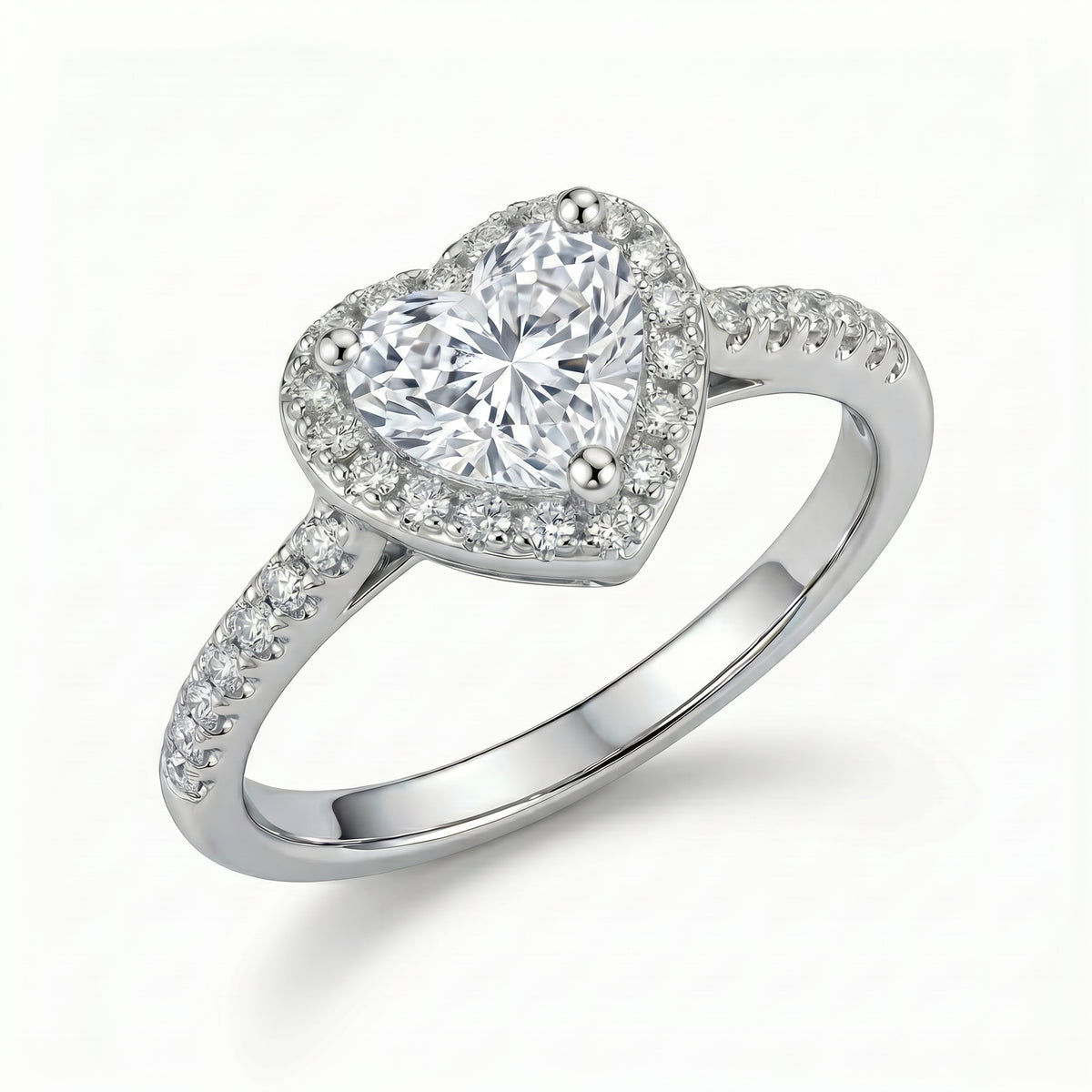 Divine Love Peach Heart Ring