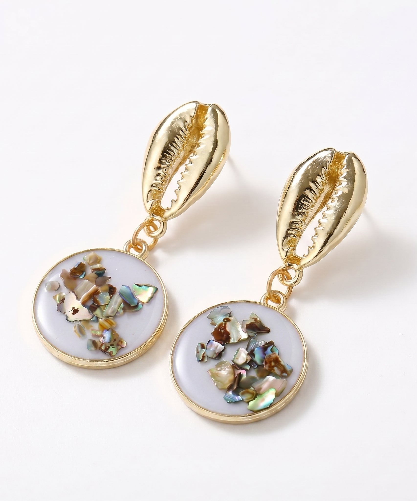 Breathtaking Geometric Shell Earrings