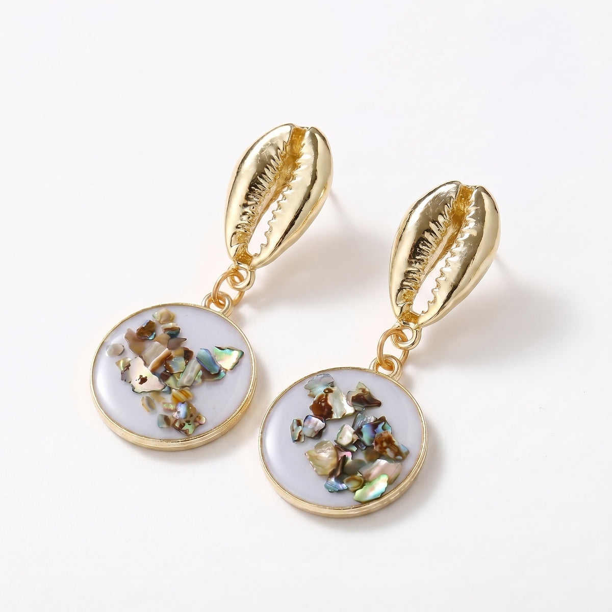 Breathtaking Geometric Shell Earrings