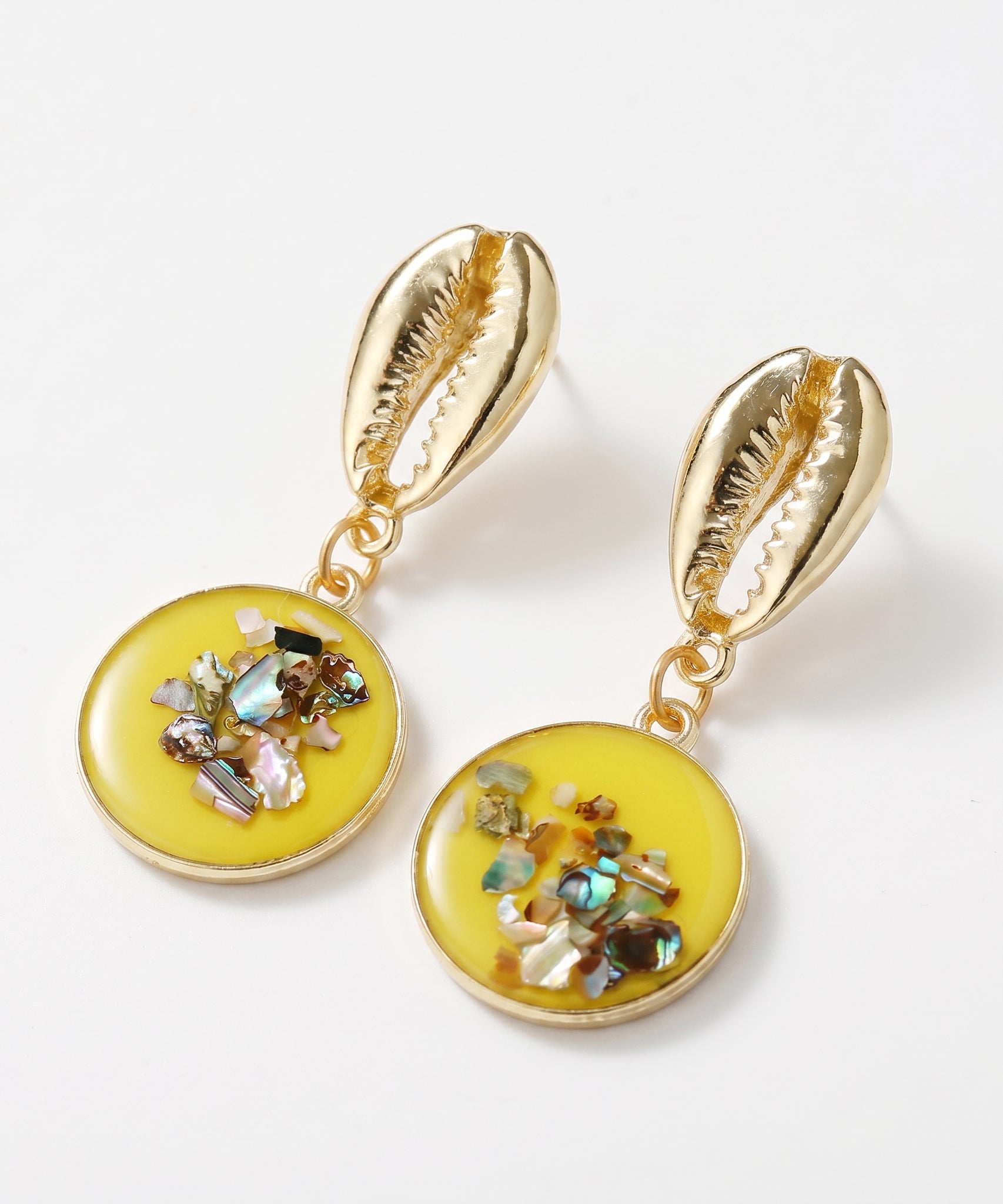 Breathtaking Geometric Shell Earrings