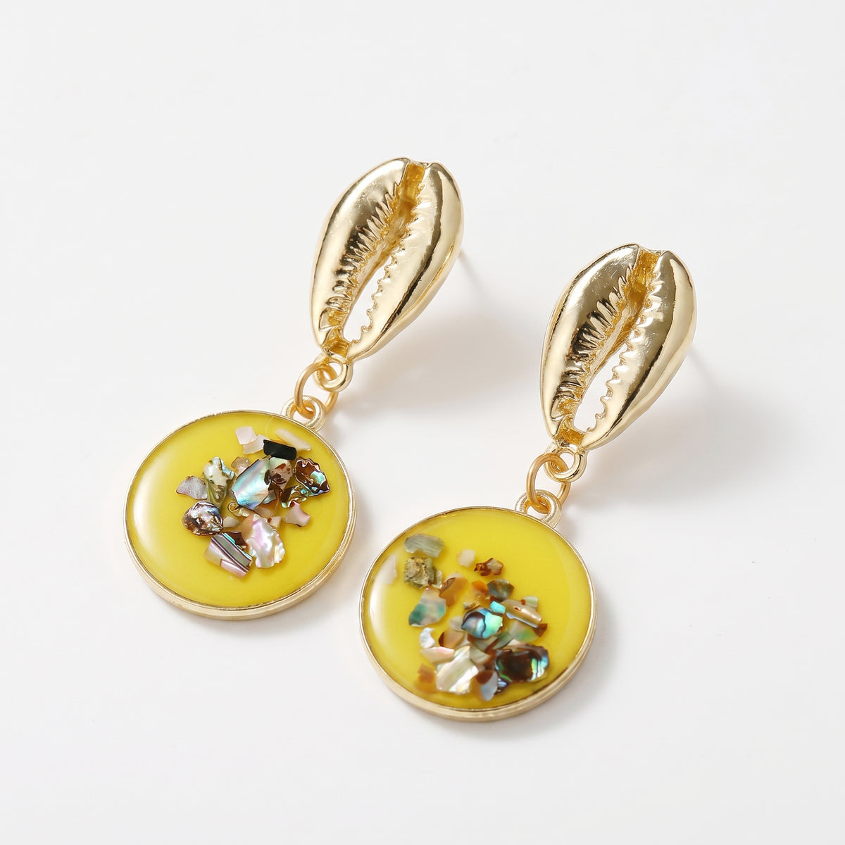 Breathtaking Geometric Shell Earrings