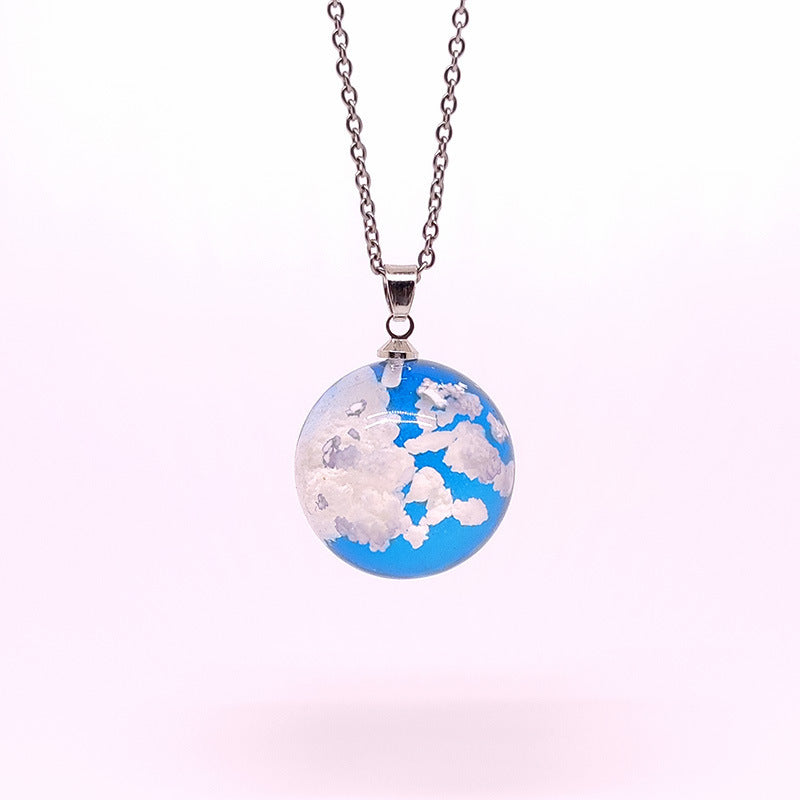 Spherical Sky Cloud Necklace