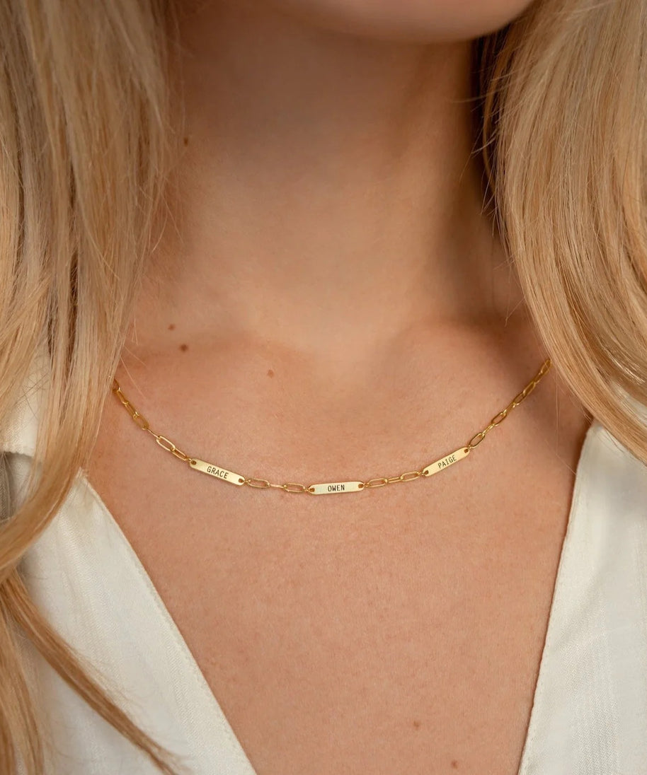 Personalized Name Tag Necklace